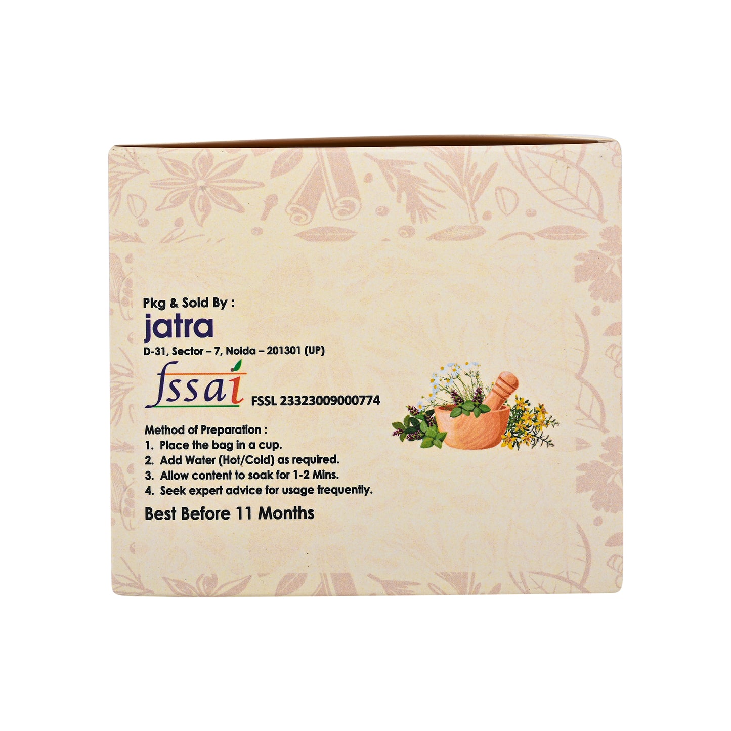 JatraWoods Ashwagandha - 100% Natural Ayurvedic Sleep, Stress Relief & Memory Booster | 30 Bags
