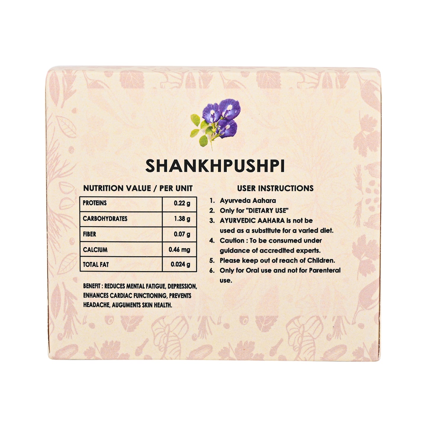 Box of Ayurveda products - Shankh Pushpi